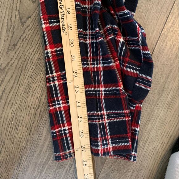 Nautica Flannel Pajama Pants Men’s M Red White Blue Plaid Pockets. - Picture 12 of 13